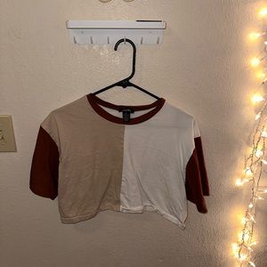 Two Multi Colored Crop Tops